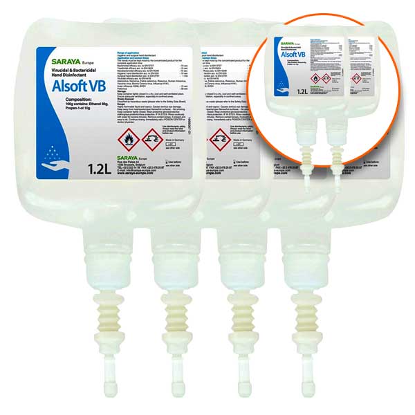 Saraya handalcoholvulling 1200ml 4+2 GRATIS Saraya handalcoholvulling 1200ml 4+2 GRATIS