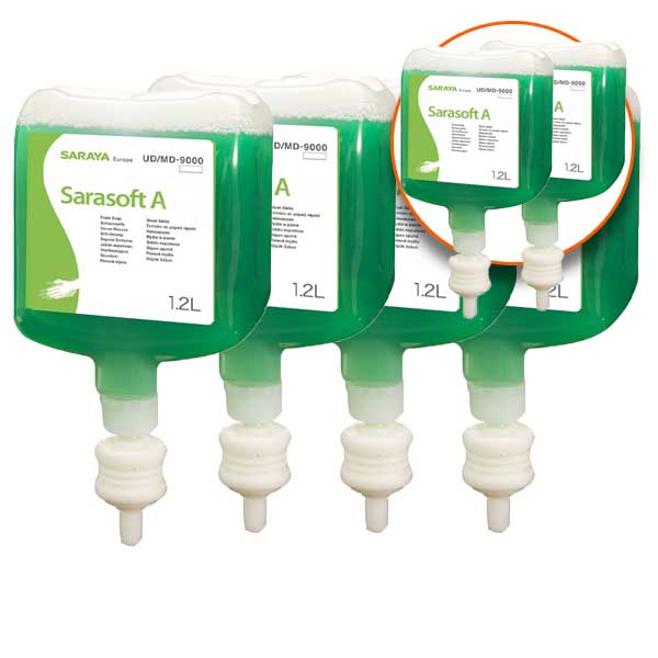 Saraya handzeepvulling 1200ml 4+2 GRATIS Saraya handzeepvulling 1200ml 4+2 GRATIS
